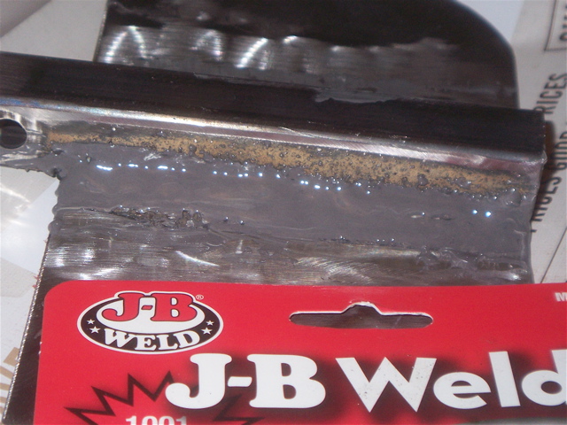 I will find out later if after sanding it will look cleaner ? The JB weld is only to make it look smoother not for strength .